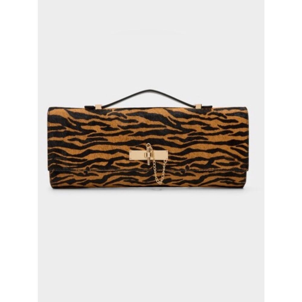 Aldo Tiger Print Brown & Black Top Handle/Crossbody Bag.NWOT